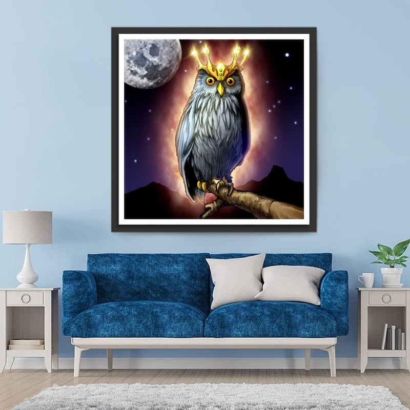 Le Roi du Hibou Broderie Diamant
