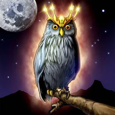 Le Roi du Hibou Broderie Diamant