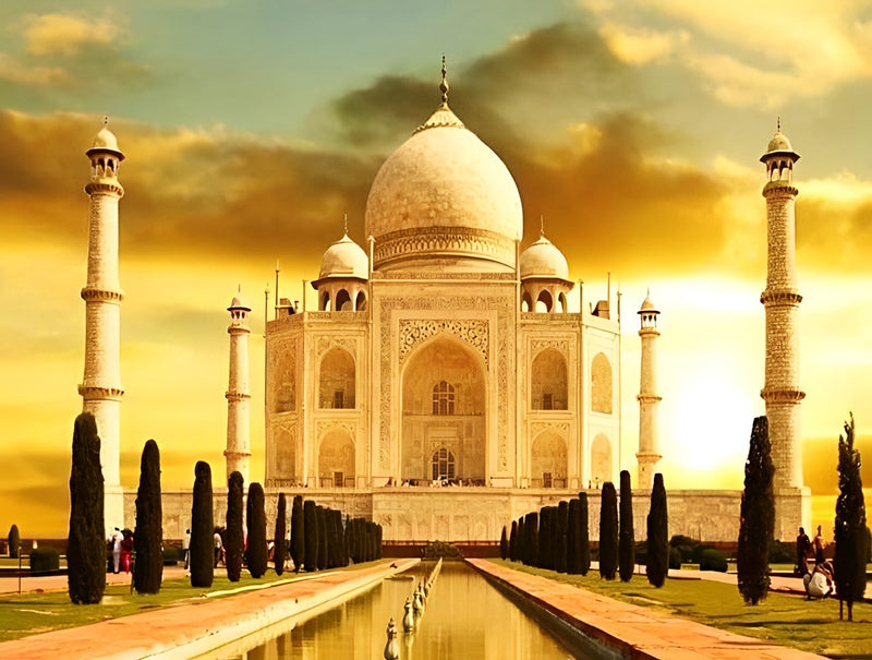 Le Taj Mahal Broderie Diamant
