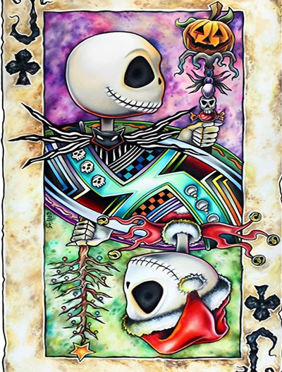 Les Cartes à Jouer des Morts-Vivants Broderie Diamant