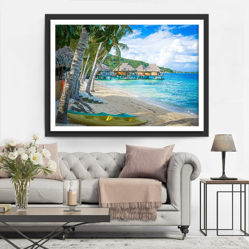 Les Paysages au Bord de la Mer Broderie Diamant