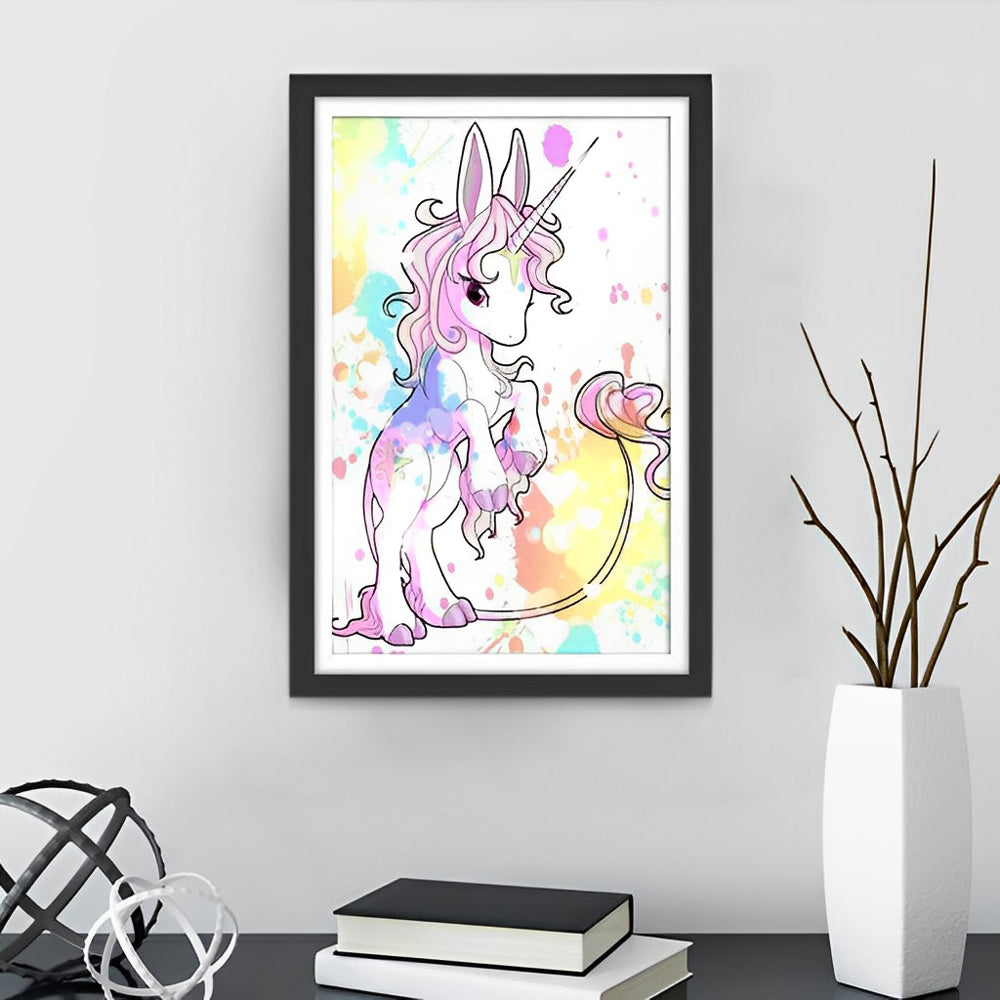 Licorne aux Oreilles de Lapin Broderie Diamant