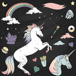 Licornes Dessinées Broderie Diamant