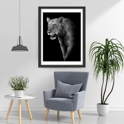 Lion Broderie Diamant