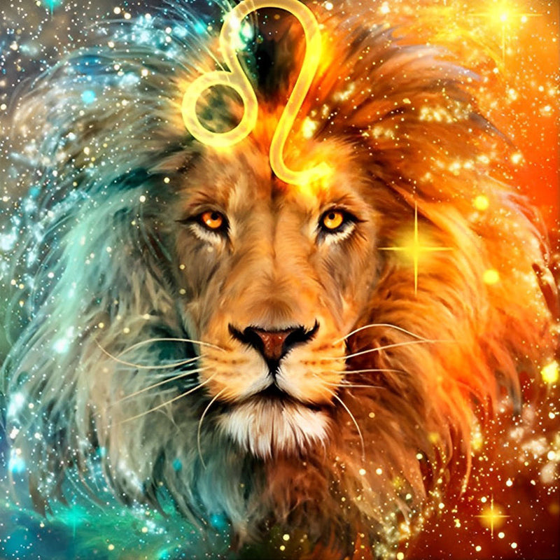 Lion Magnifique Broderie Diamant