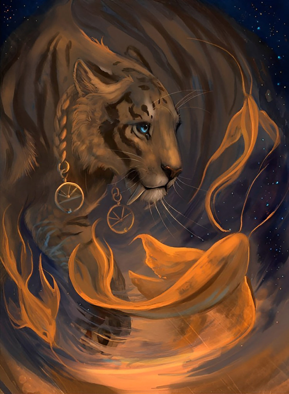 Lion Mythique Broderie Diamant