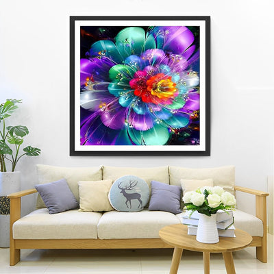 Lotus Coloré Magnifique Broderie Diamant
