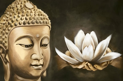 Lotus et Bouddha Broderie Diamant