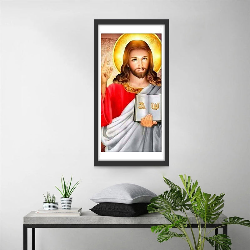 Louez Jésus Broderie Diamant