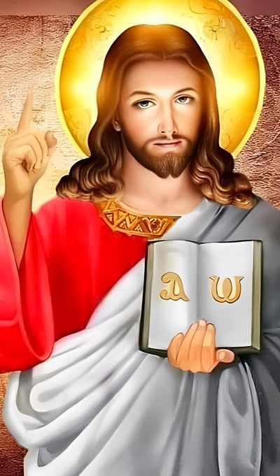 Louez Jésus Broderie Diamant