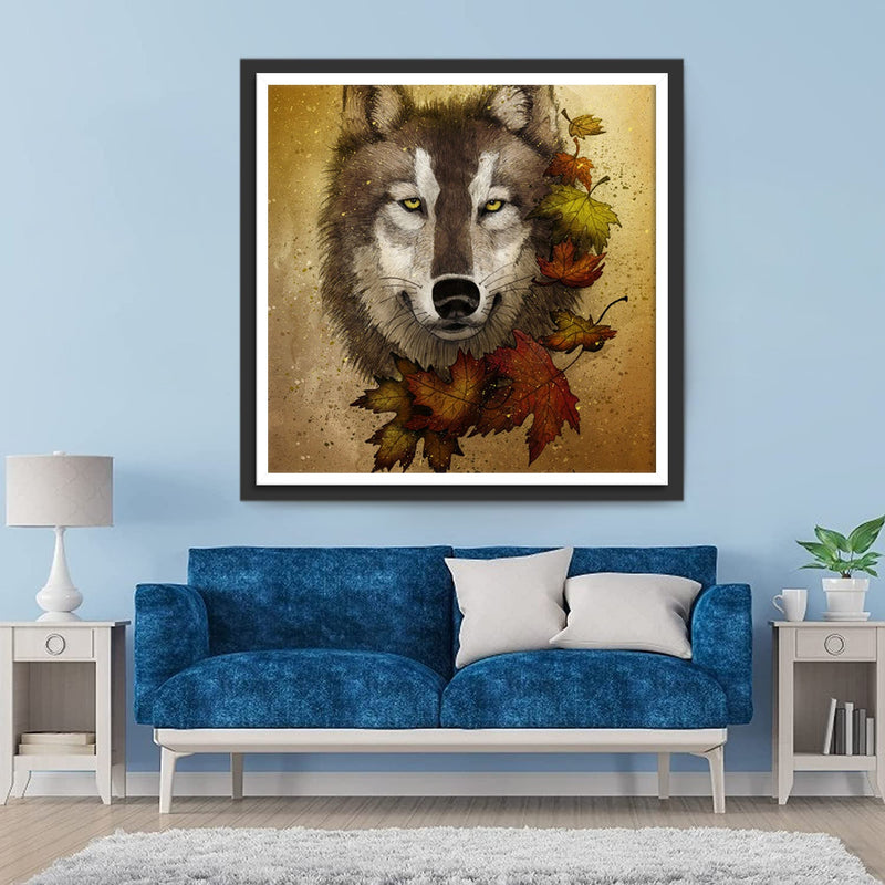 Loup et Feuilles d&
