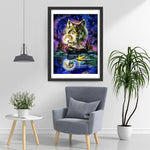 Loups Magnifiques Animal Broderie Diamant