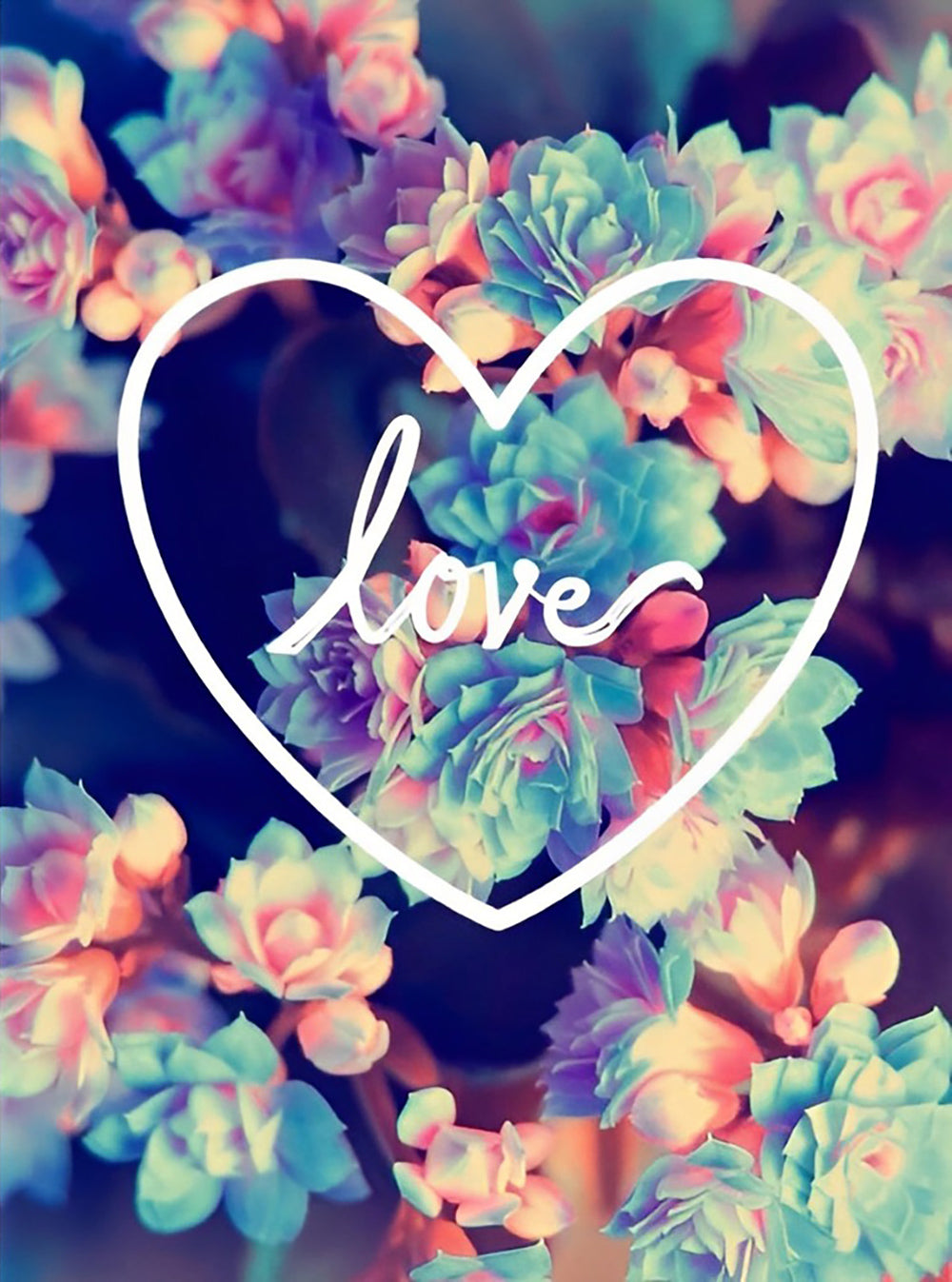 Love et Cœur Broderie Diamant