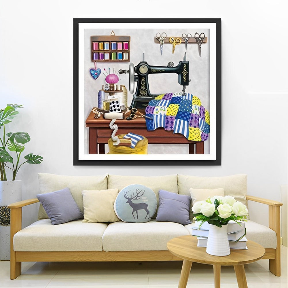 Machine à Coudre et Fil Broderie Diamant