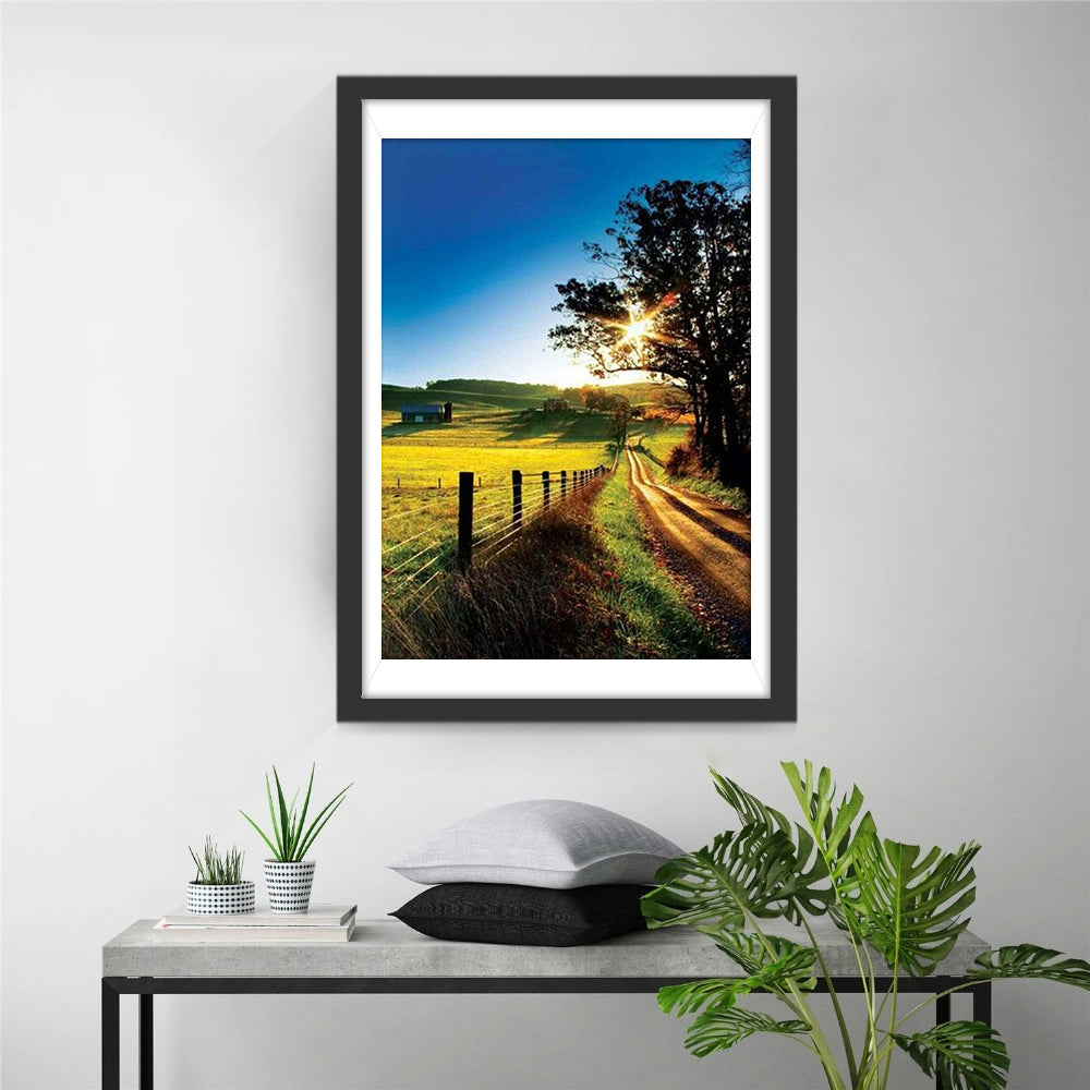 Magnifiques Paysages de Campagne Broderie Diamant