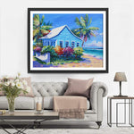 Maison au Bord de la Mer Broderie Diamant