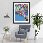 Maison Volante en Tour du Monde Broderie Diamant