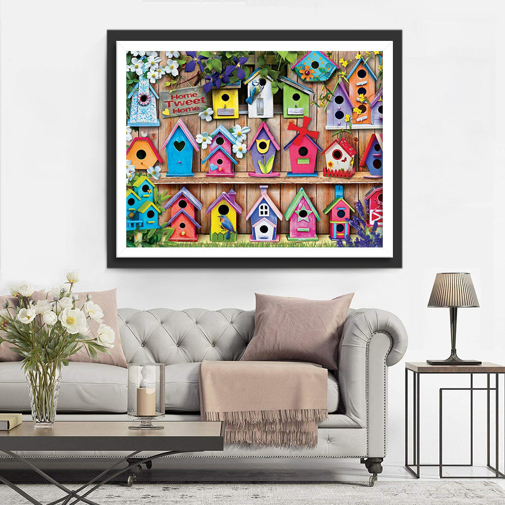 Maisons d'Oiseaux Broderie Diamant