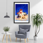 Manchots et Bonhomme de Neige Broderie Diamant