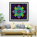 Mandala Abstrait Broderie Diamant