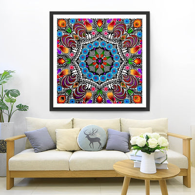 Mandala Coloré Broderie Diamant