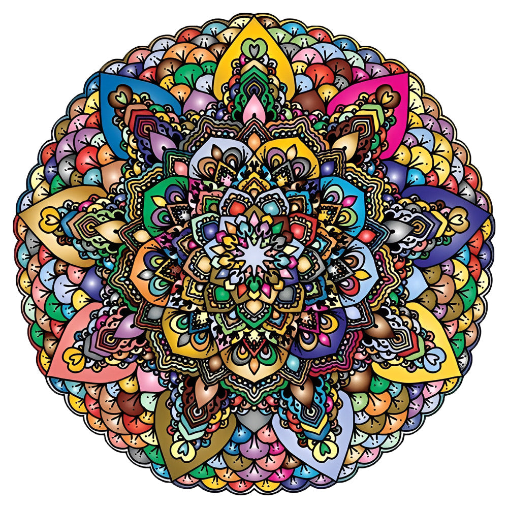 Mandala Floral Broderie Diamant