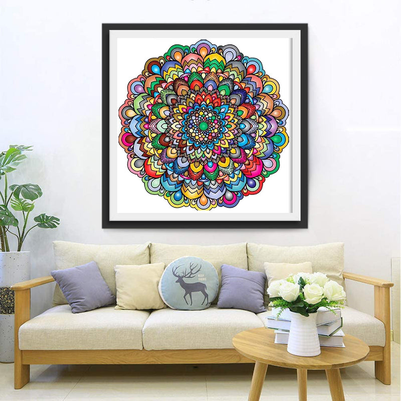 Mandala Multicolore Broderie Diamant