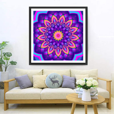 Mandala Violet Broderie Diamant