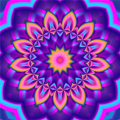 Mandala Violet Broderie Diamant