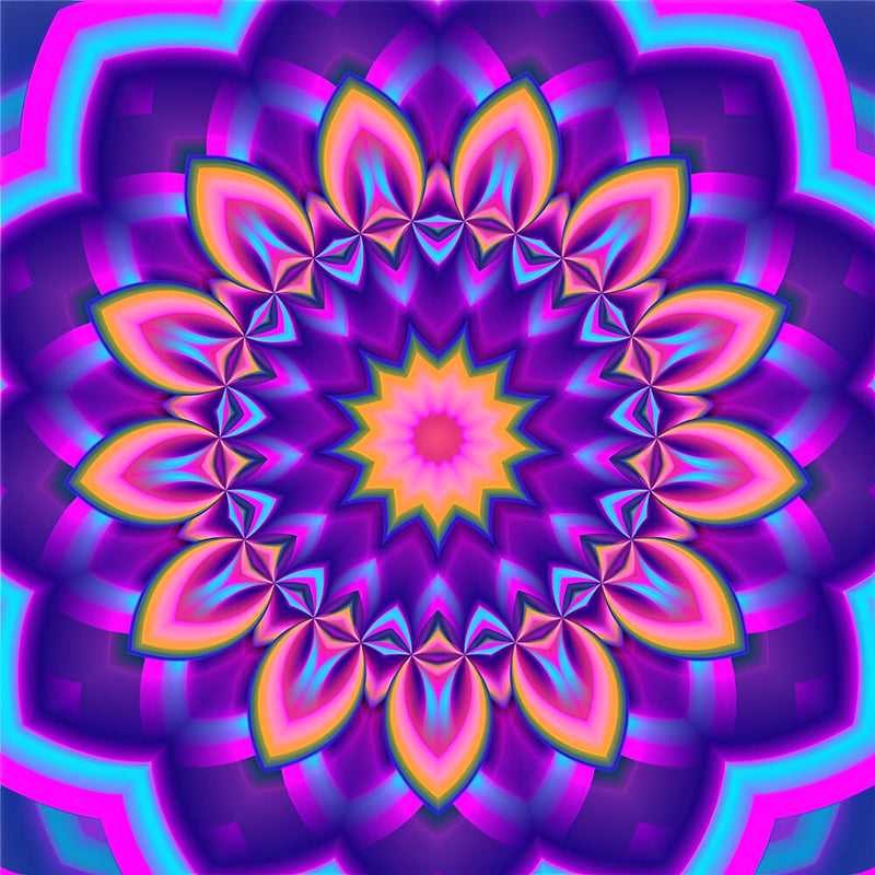 Mandala Violet Broderie Diamant
