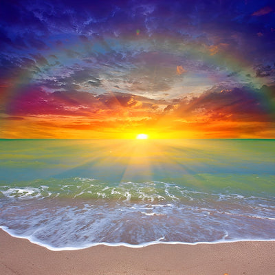 Mer et Arc-en-Ciel Broderie Diamant