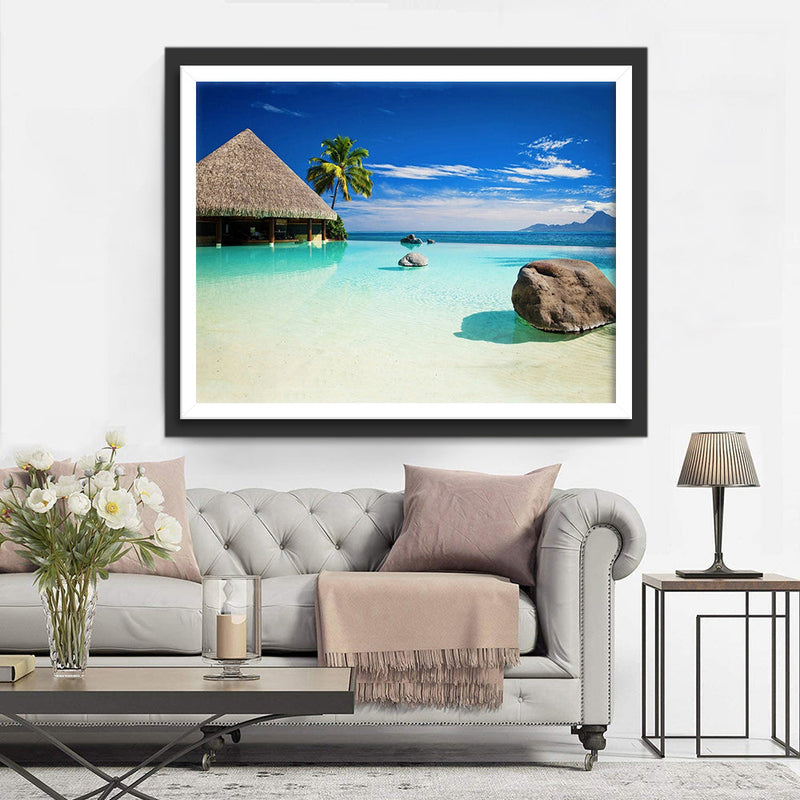 Mer et Chalet Broderie Diamant