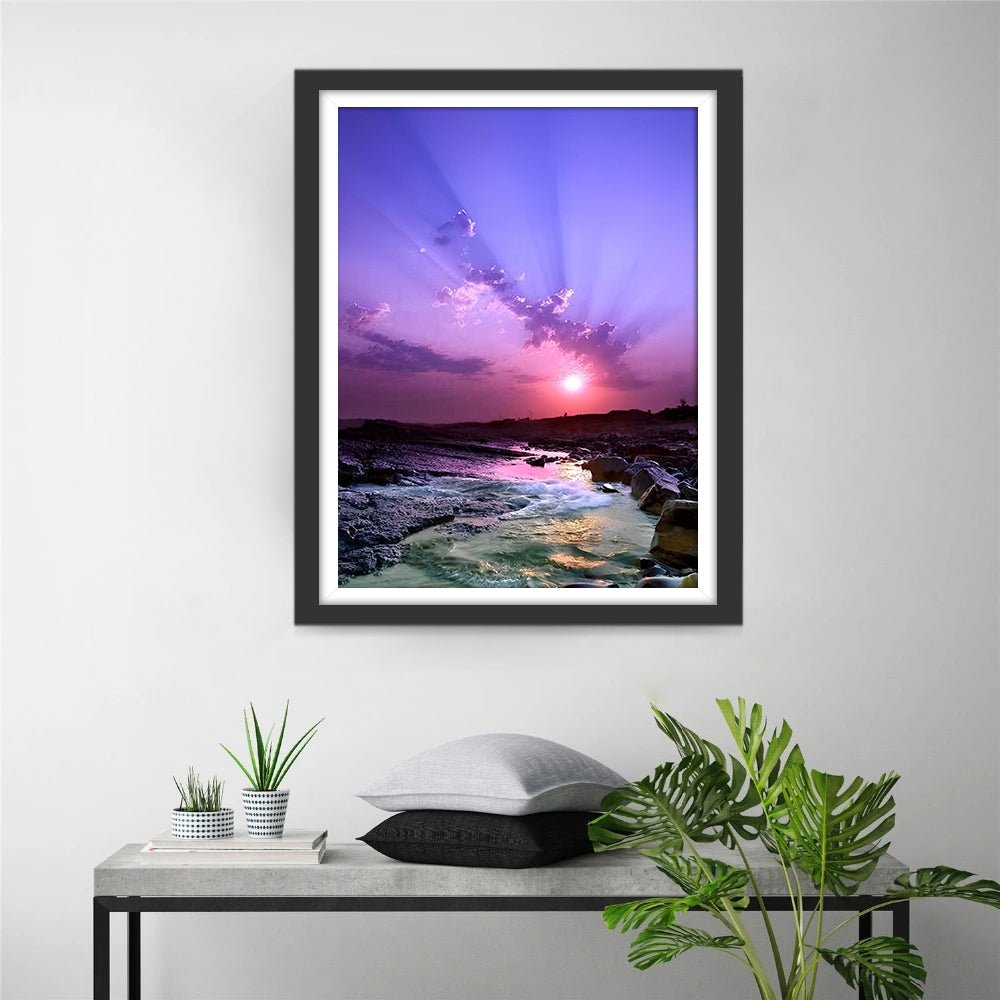 Mer et Ciel Magnifique Broderie Diamant