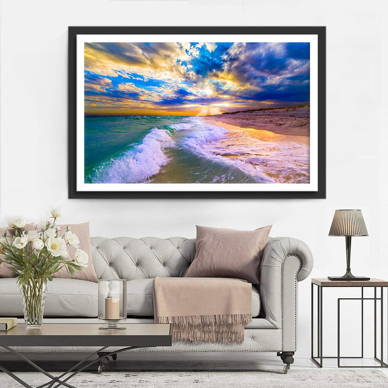 Mer et Plage Broderie Diamant