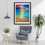 Mer et Rayons Solaires Broderie Diamant