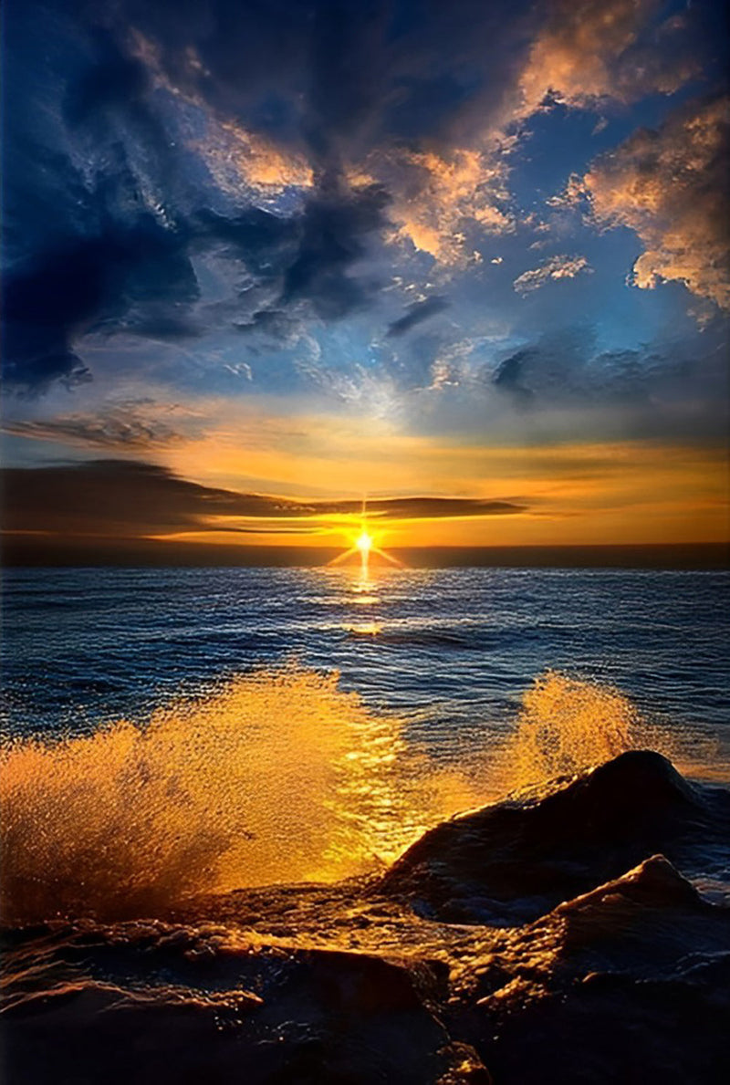 Mer et Soleil Broderie Diamant