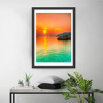 Mer et Soleil Couchant Broderie Diamant