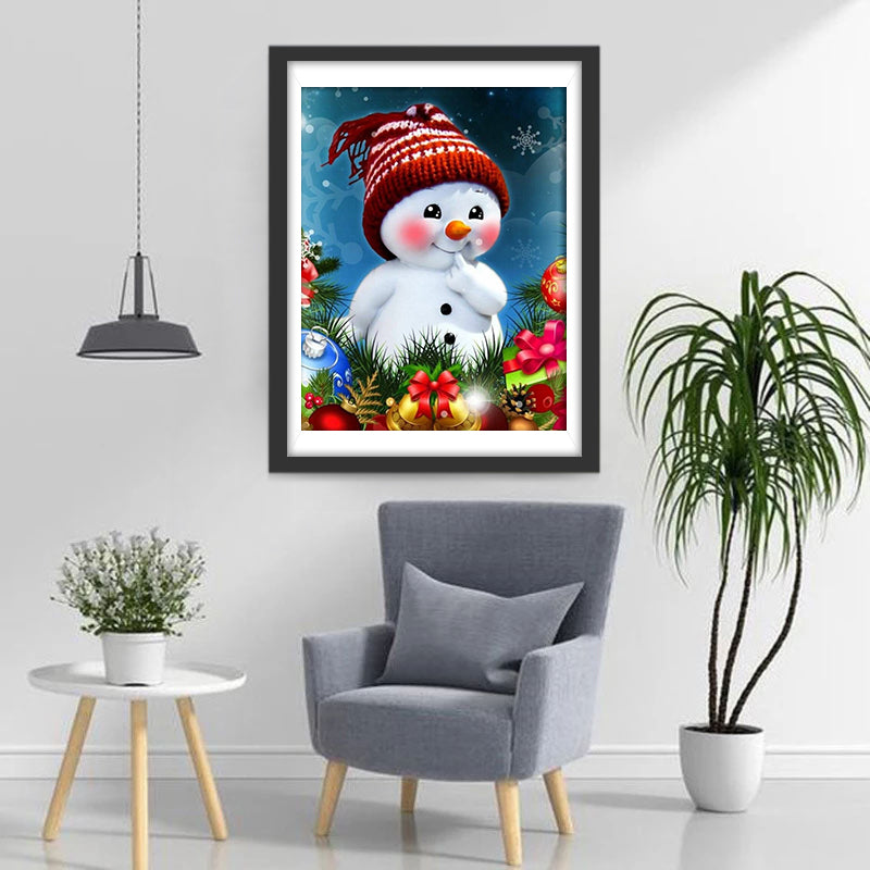 Mignon Bonhomme de Noël Fête Broderie Diamant