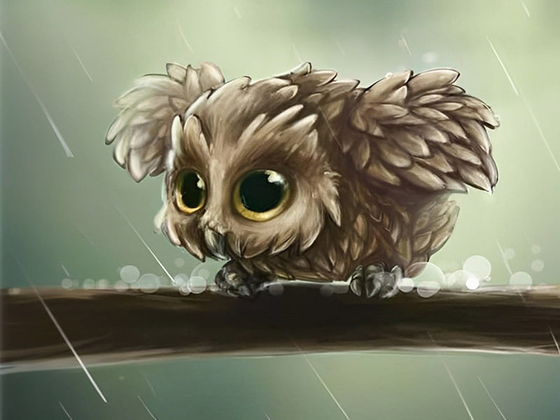 Mignon Chouetton Sous la Pluie Broderie Diamant