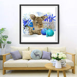 Mignon Lapin Enrobé de Pâques Fête Broderie Diamant