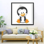 Mignon Manchot Cartoon Broderie Diamant