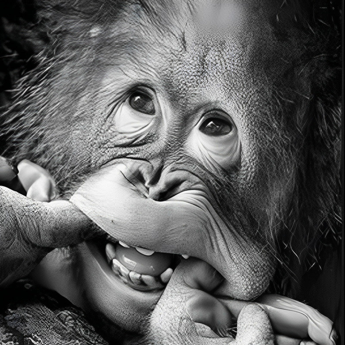 Mignon Petit Orang-outan Broderie Diamant