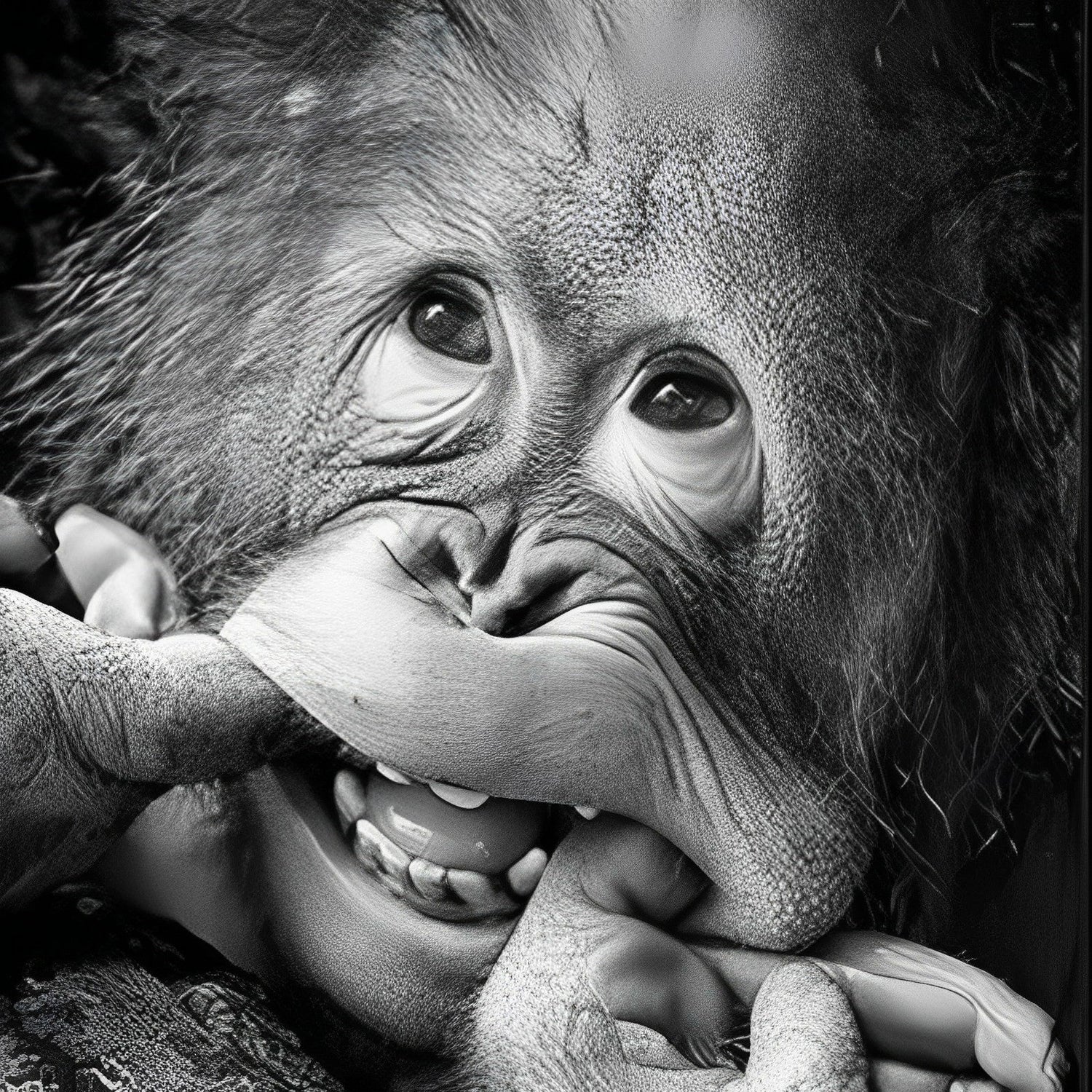 Mignon Petit Orang-outan Broderie Diamant