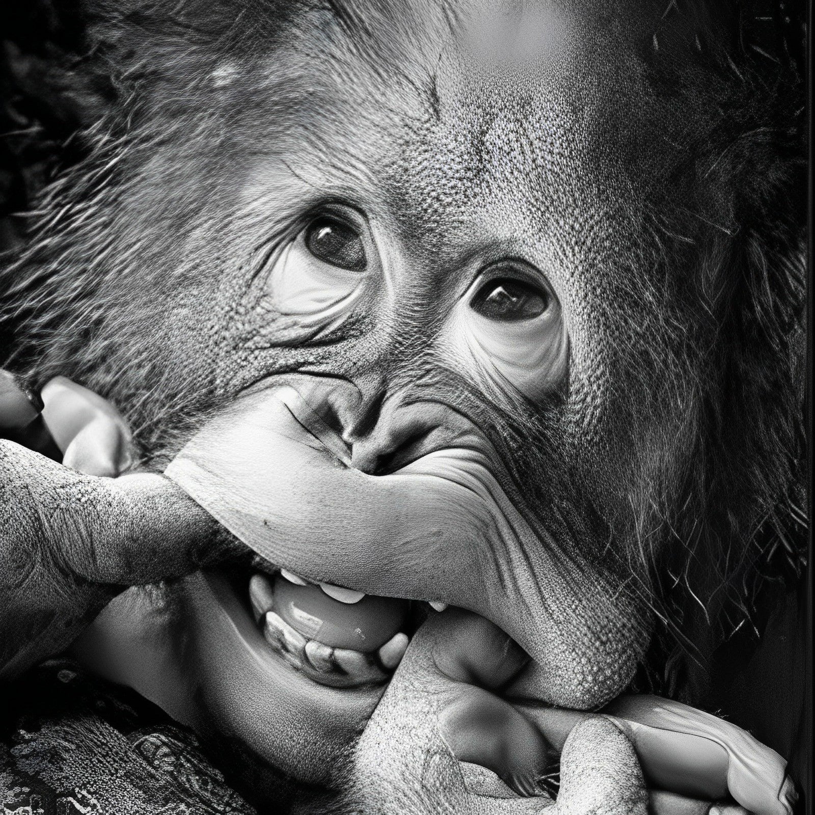 Mignon Petit Orang-outan Broderie Diamant