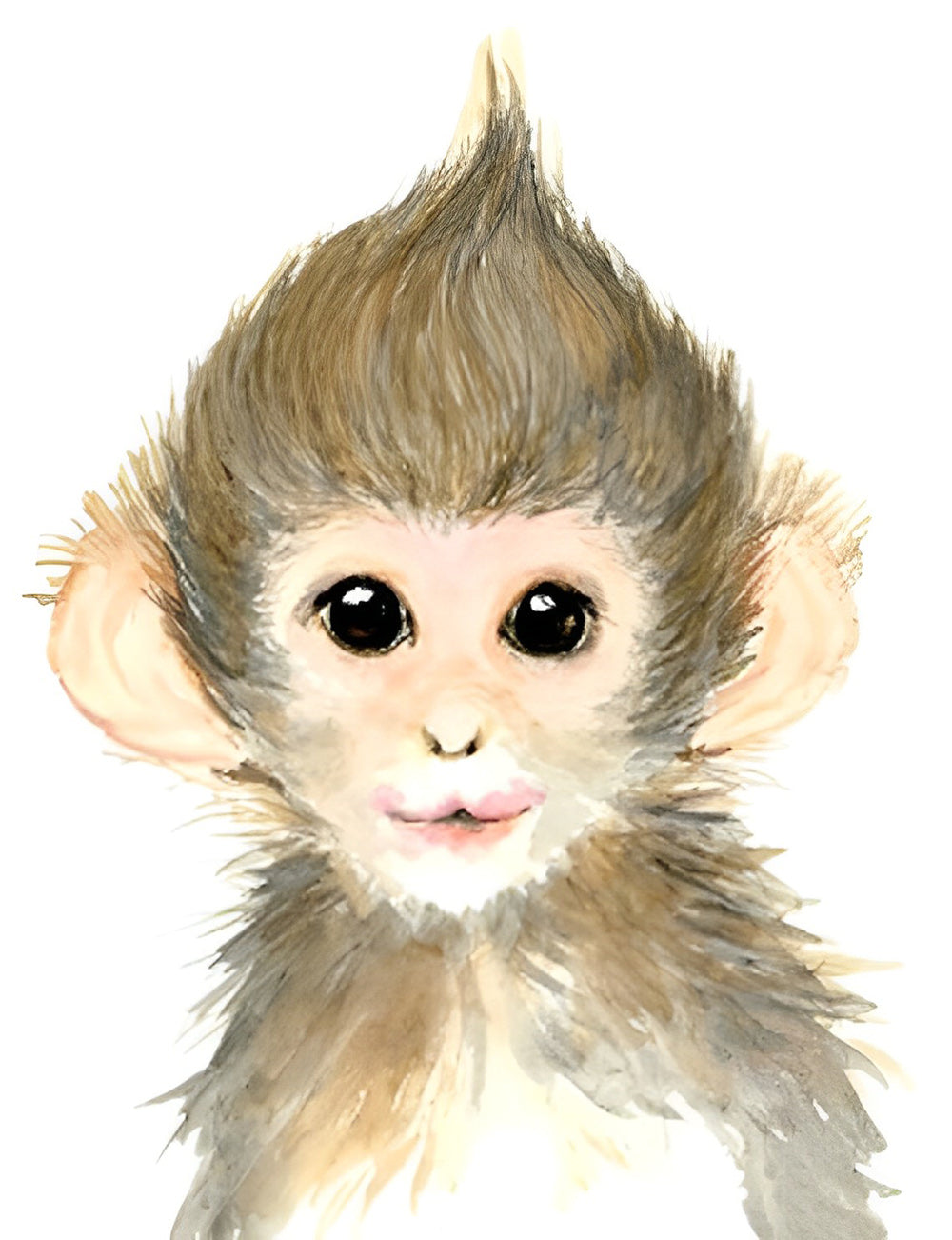 Mignon Petit Singe Cartoon Broderie Diamant