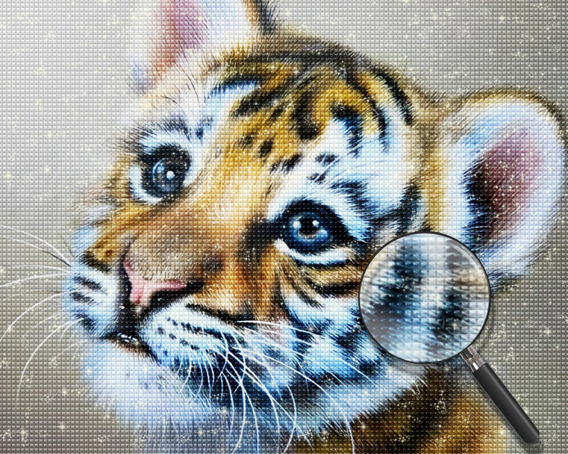 Mignon Petit Tigre Broderie Diamant