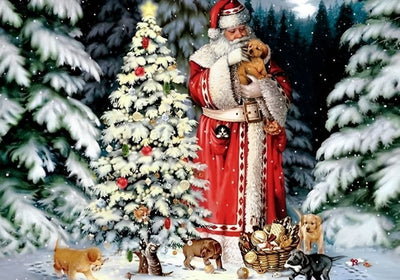 Mignons Chioits de Noël Broderie Diamant
