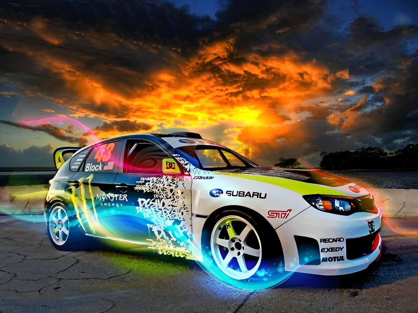 Monoplace de Formule 1 Broderie Diamant