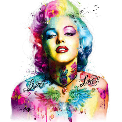 Monroe Portrait Broderie Diamant