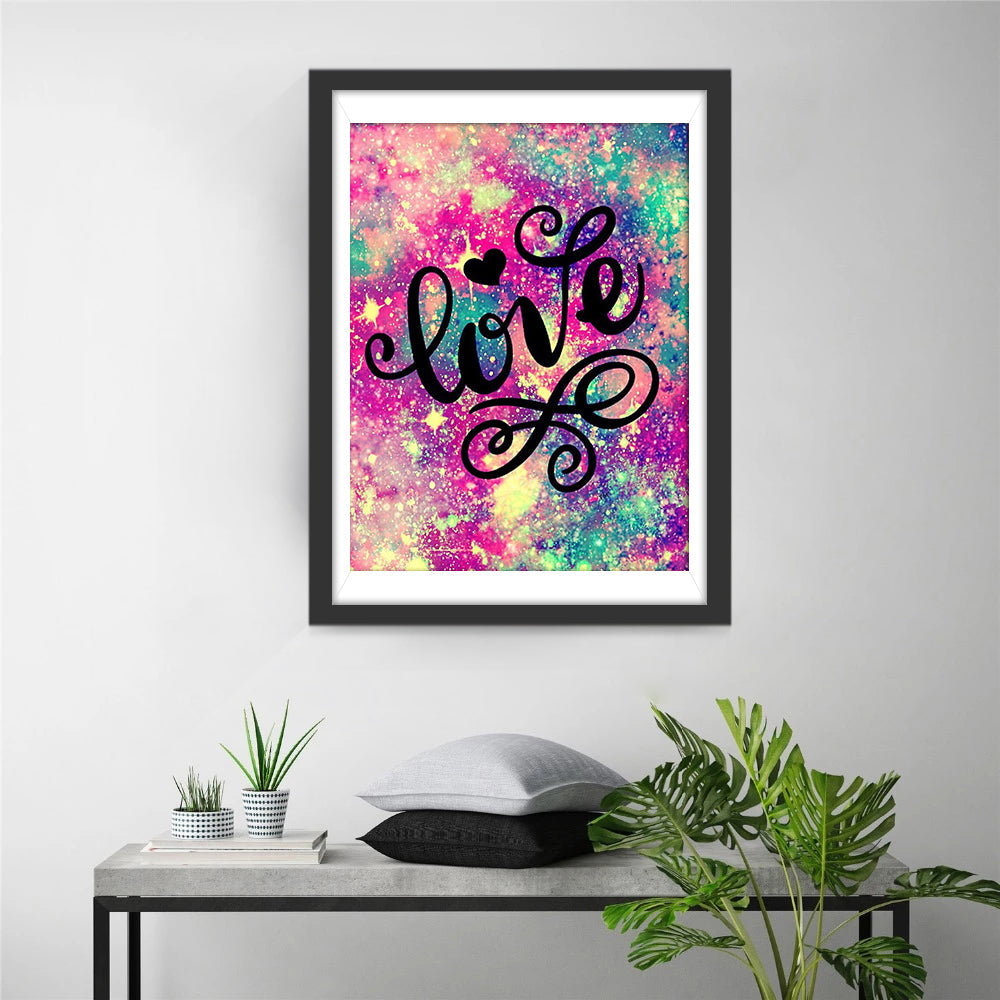 Mot d'Amour Broderie Diamant